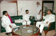 Discussing modernization of Salem Steel Plant with Union Steel Minister Paswan