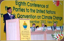 Addressing COP 8 at New Delhi