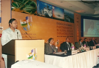 Addressing Indo-US Summit on Building Infrastructure