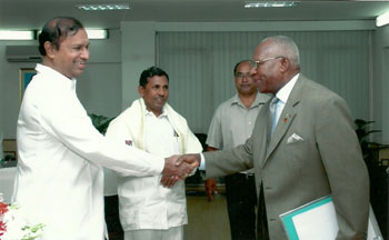 With Kenyan Minister of Roads and Public Works, New Delhi September 2006